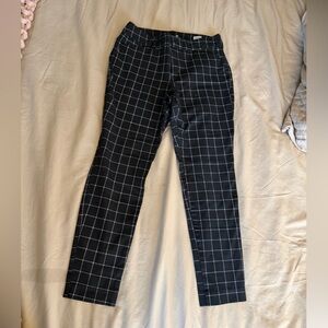 Women’s Black Checkered Pants